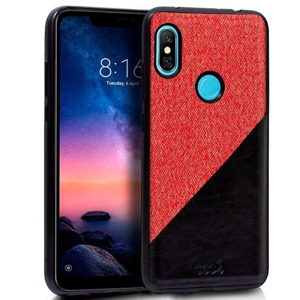 carcasa xiaomi redmi note 6 pro bicolor rojo