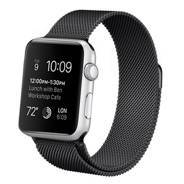 correa apple watch series 1 2 3 4 42 44 mm metal negro 2