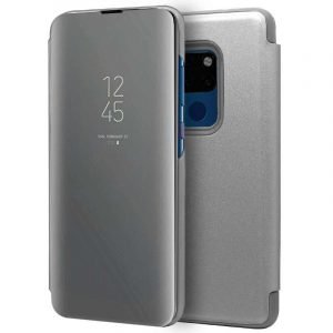 funda flip cover huawei mate 20 clear view plata 1