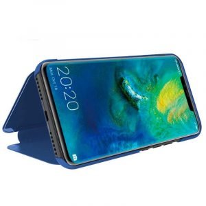 funda flip cover huawei mate 20 pro clear view azul 1