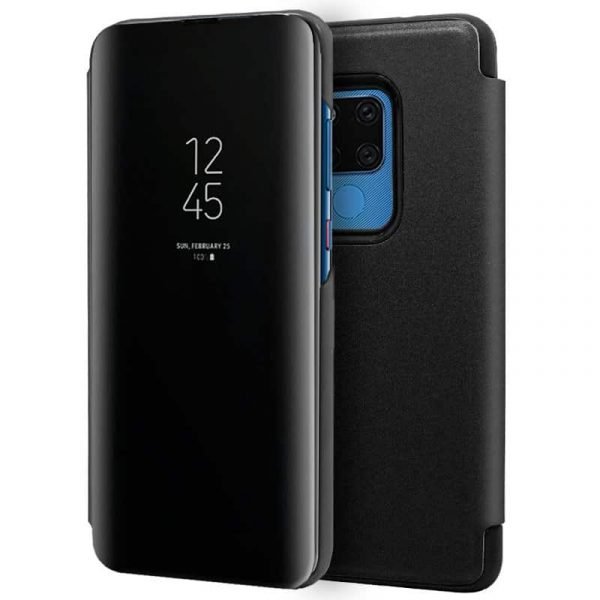 funda flip cover huawei mate 20 x clear view negro 2