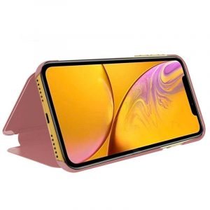 funda flip cover iphone xr clear view rosa 1