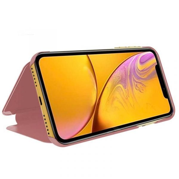 funda flip cover iphone xr clear view rosa 1