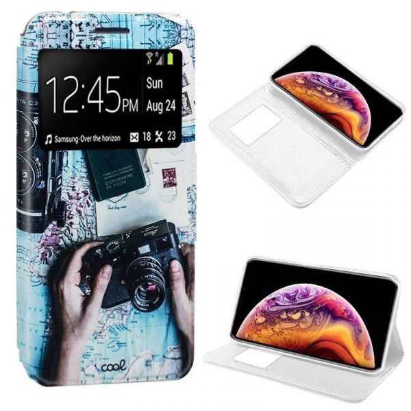 funda flip cover iphone xs max dibujos travel