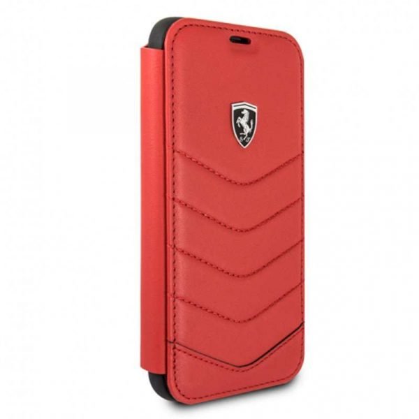 funda flip cover iphone xs max licencia ferrari rojo