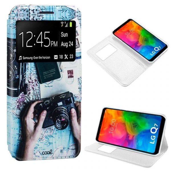 funda flip cover lg q7 dibujos travel