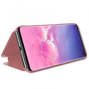 funda flip cover samsung g973 galaxy s10 clear view rosa 1