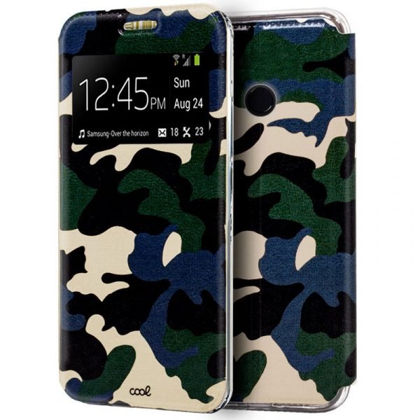 funda flip cover xiaomi mi 8 mi 8 pro dibujos militar