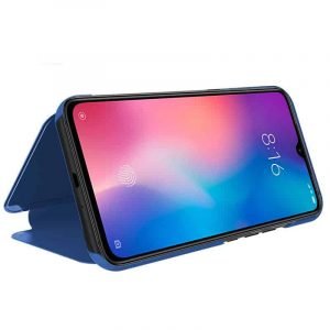 funda flip cover xiaomi mi 9 clear view azul2