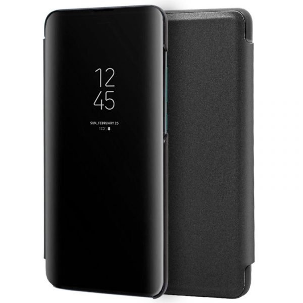 funda flip cover xiaomi mi 9 clear view negro