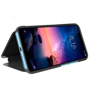 funda flip cover xiaomi redmi note 6 pro clear view negro 1