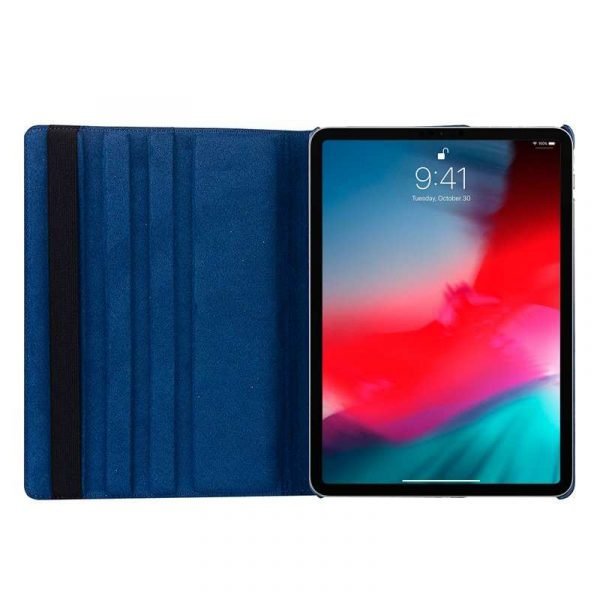 funda ipad pro 11 pulg giratoria polipiel azul 1