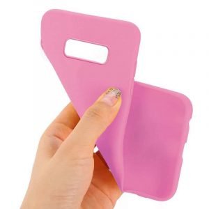 funda silicona samsung g970 galaxy s10e rosa