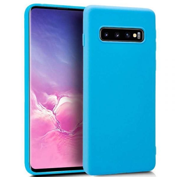 funda silicona samsung g973 galaxy s10 celeste