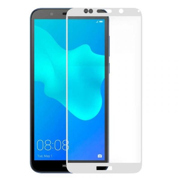 protector pantalla cristal templado huawei y5 2018 honor 7s 3d blanco