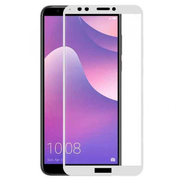 protector pantalla cristal templado huawei y7 2018 honor 7c 3d blanco