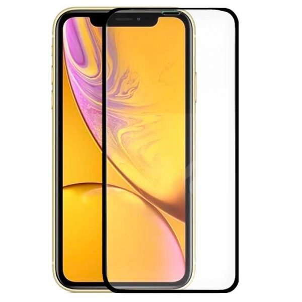 protector pantalla cristal templado iphone xr full 3d negro