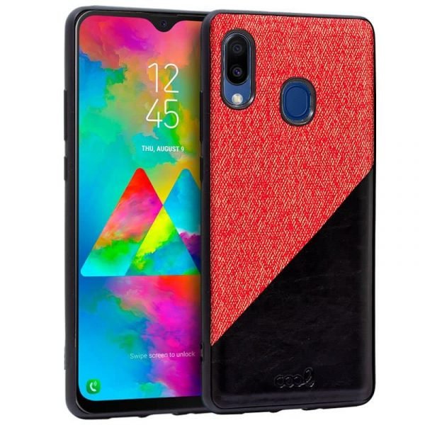 carcasa samsung m205 galaxy m20 bicolor rojo