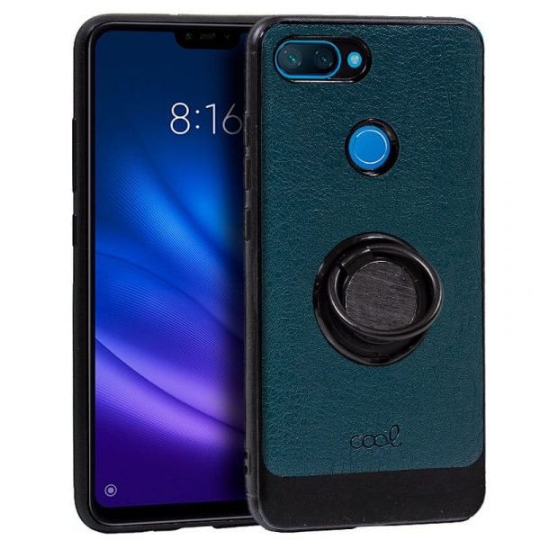 carcasa xiaomi mi 8 lite leather piel verde