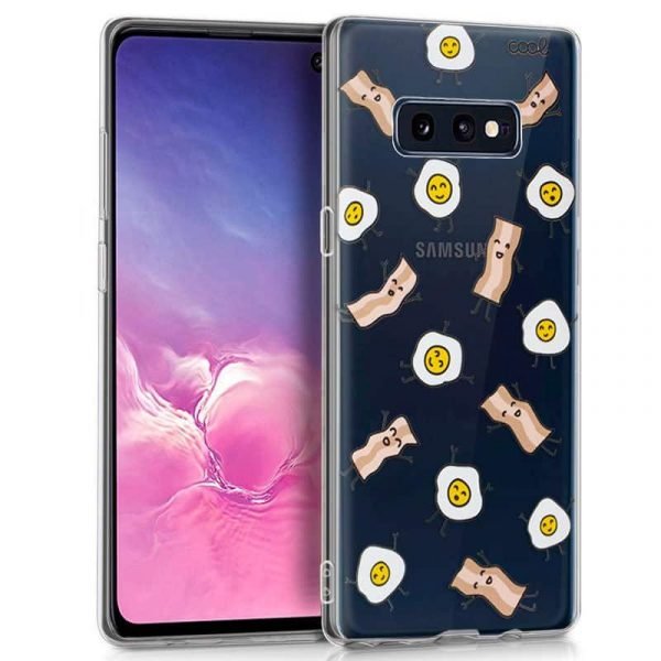 carcasa samsung g970 galaxy s10e clear bacon