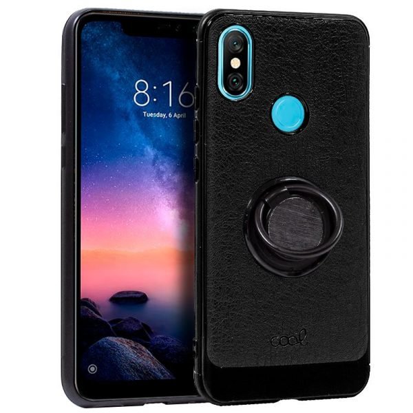 carcasa xiaomi redmi note 6 pro leather piel negro