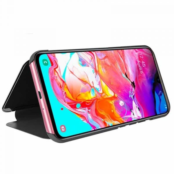 funda flip cover samsung a705 galaxy a70 clear view negro2