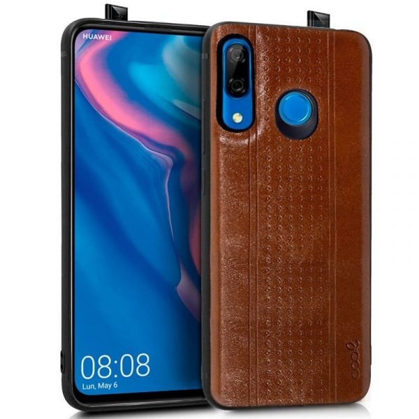 carcasa huawei p smart z leather piel marron