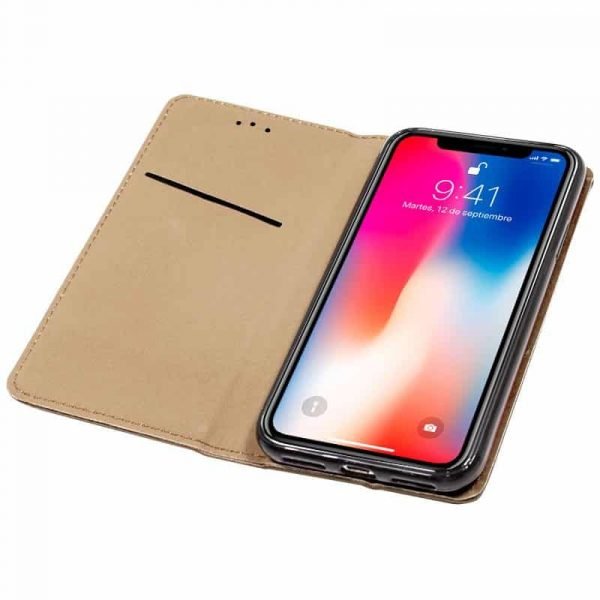 funda flip cover iphone x iphone xs liso beige3 1