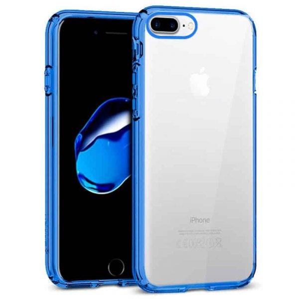 carcasa iphone 7 plus iphone 8 plus borde metalizado azul1