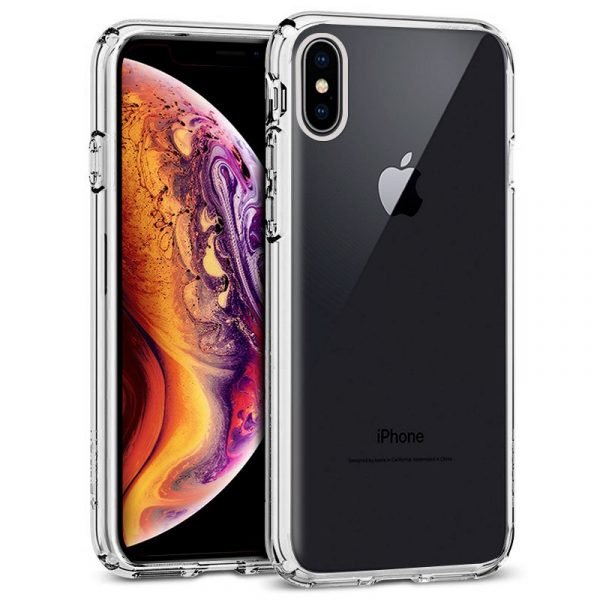 carcasa iphone xs max borde metalizado plata1