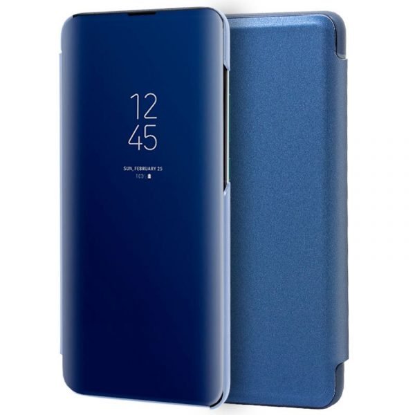 funda flip cover xiaomi mi a3 clear view azul1