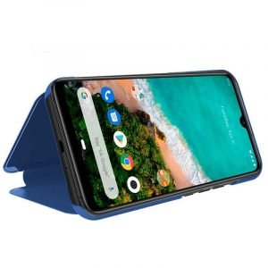 funda flip cover xiaomi mi a3 clear view azul2