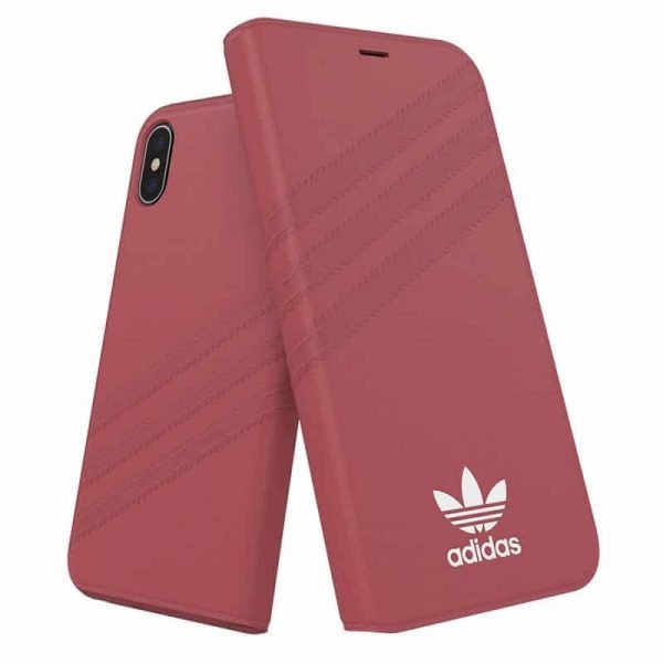 funda flip cover iphone x iphone xs licencia adidas rosa2