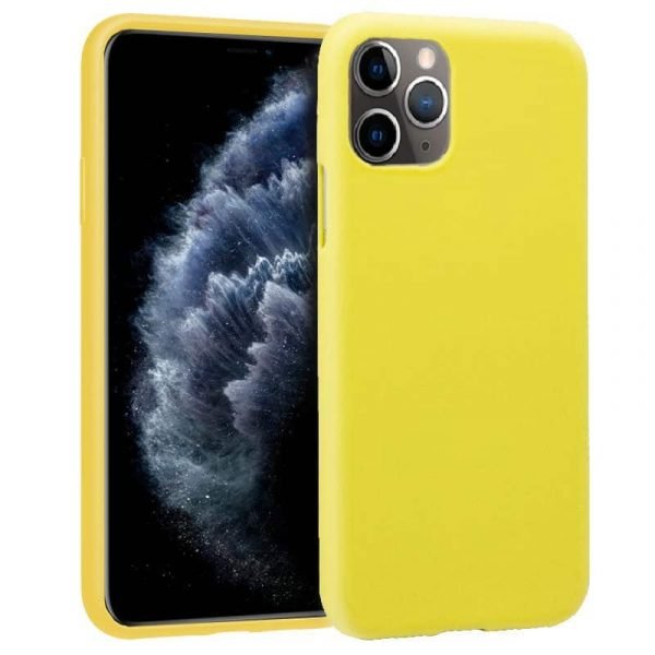 funda silicona iphone 11 pro amarillo1