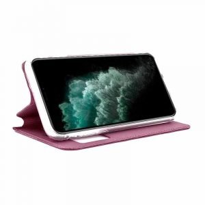 funda flip cover iphone 11 pro max liso rosa2