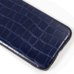 carcasa iphone 11 pro leather crocodile marino2