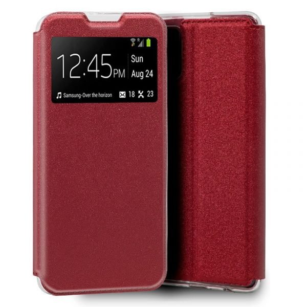 funda flip cover samsung galaxy a71 liso rojo 1