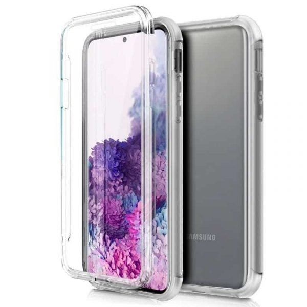 funda silicona 3d samsung galaxy s20 transparente frontal trasera 1