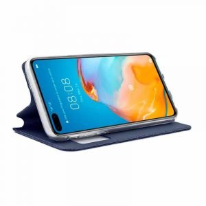 funda flip cover huawei p40 pro liso azul 2