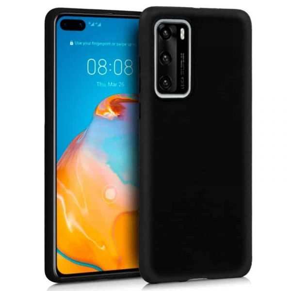 funda silicona huawei p40 pro negro 1