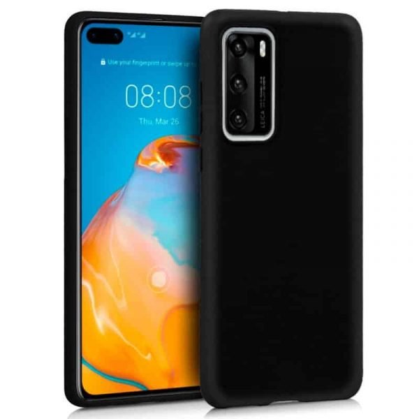 funda silicona huawei p40 pro negro 1