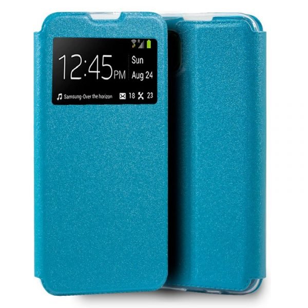 funda flip cover huawei p40 lite celeste 1