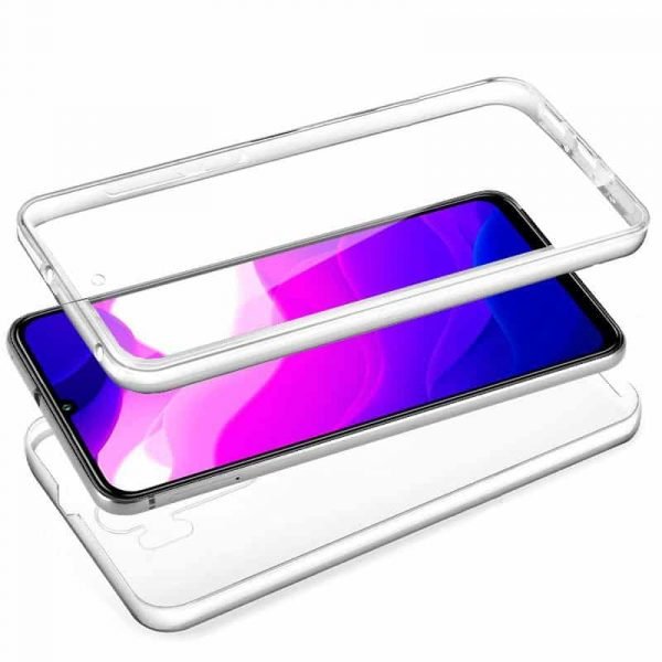 funda silicona 3d xiaomi mi 10 lite transparente frontal trasera 2