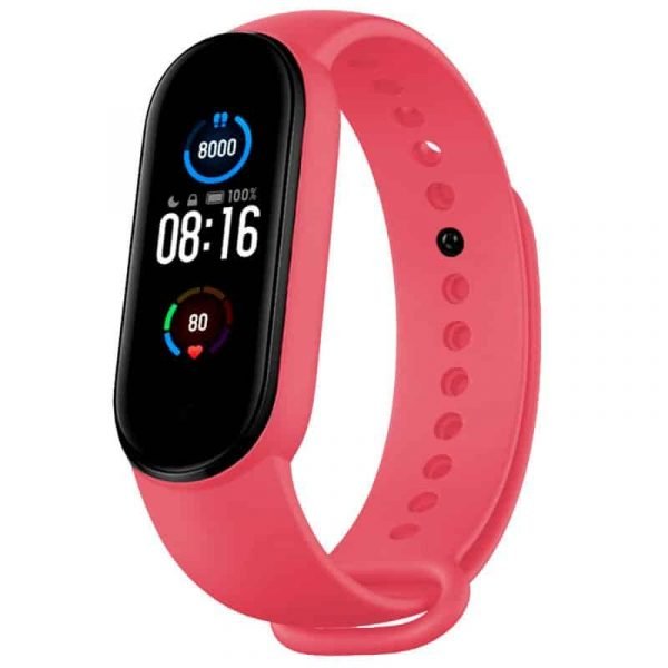 correa xiaomi mi band 5 liso rosa 1