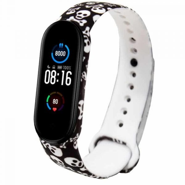 correa xiaomi mi band 5 estampado calaveras 1