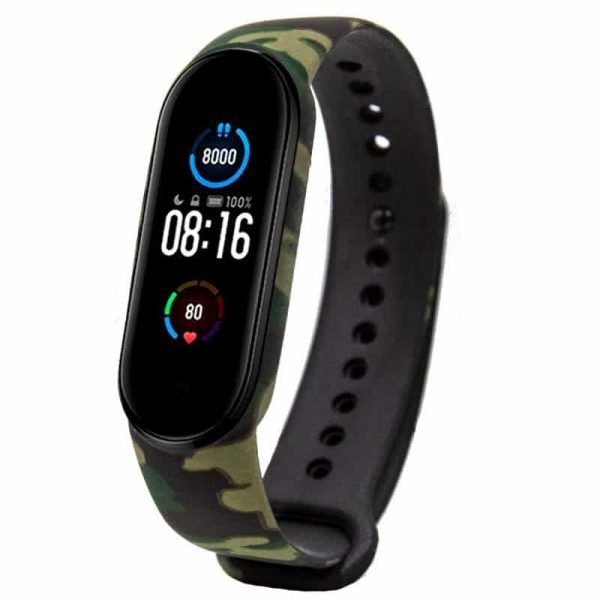 correa xiaomi mi band 5 estampado militar 1