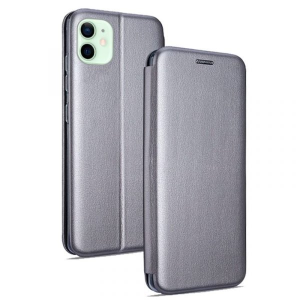 funda flip cover iphone 12 12 pro elegance plata 1