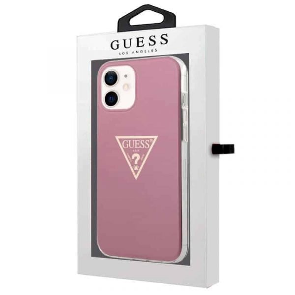 carcasa iphone 12 mini licencia guess rosa 2