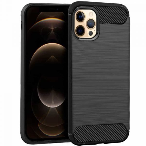 carcasa iphone 12 pro max carbon negro 1