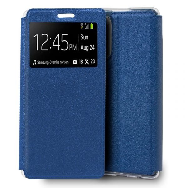 funda flip cover samsung galaxy note 20 ultra liso azul 1